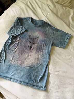 The Mountain Blue Wolf Graphic Tee for Kids